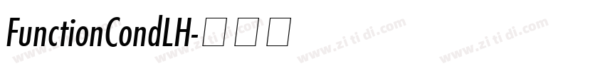FunctionCondLH字体转换