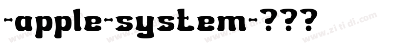 -apple-system字体转换