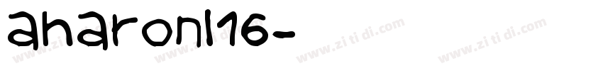 Aharoni16字体转换