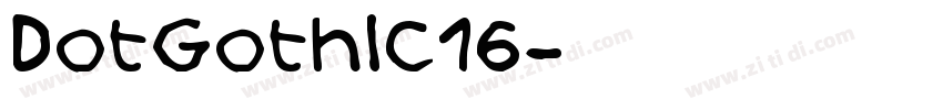 Dotgothic16字体转换