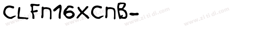 clfn16xcnb字体转换