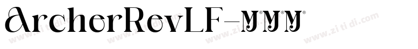 ArcherRevLF字体转换