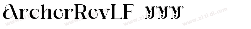 ArcherRevLF字体转换