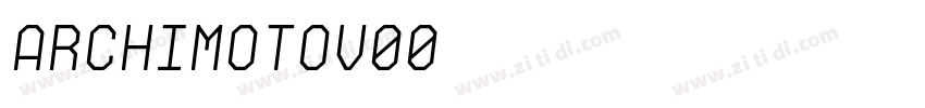 ArchimotoV00字体转换