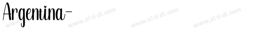 Argentina字体转换