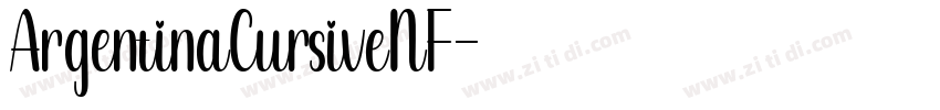 ArgentinaCursiveNF字体转换