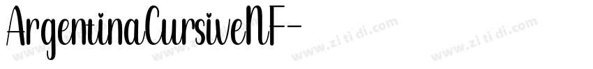 ArgentinaCursiveNF字体转换