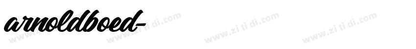 arnoldboed字体转换