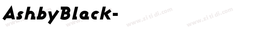 AshbyBlack字体转换