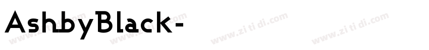 AshbyBlack字体转换