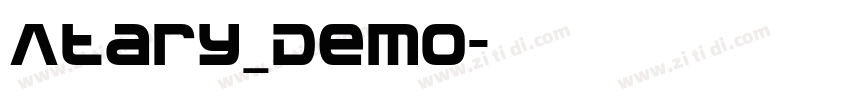 Atary_Demo字体转换