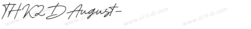THK2DAugust字体转换