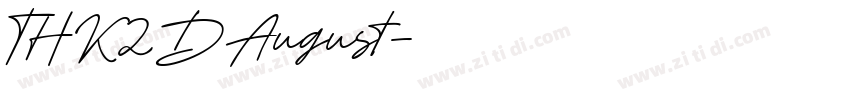 THK2DAugust字体转换