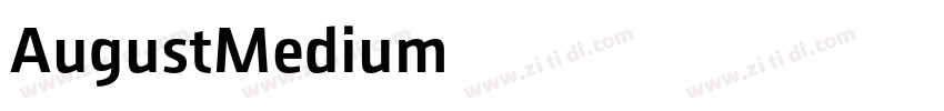 AugustMedium字体转换