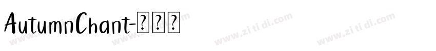 AutumnChant字体转换