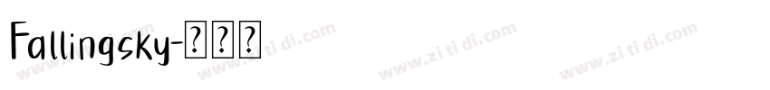 Fallingsky字体转换