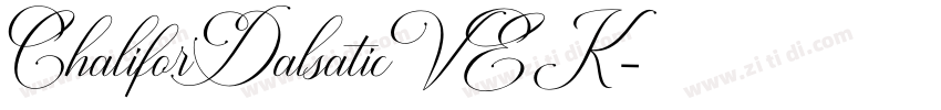 ChaliforDalsaticVEK字体转换