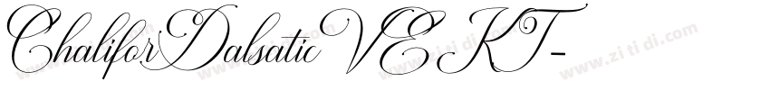 ChaliforDalsaticVEKT字体转换