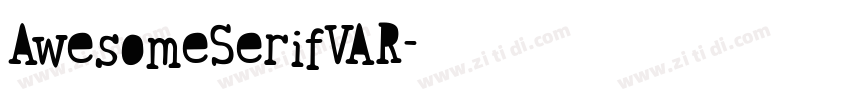AwesomeSerifVAR字体转换