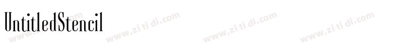 UntitledStencil字体转换