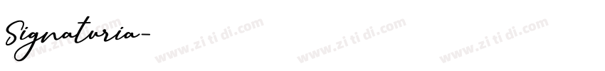Signaturia字体转换