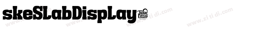 skeSlabDisplay字体转换