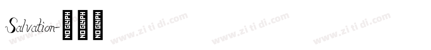 Salvation字体转换