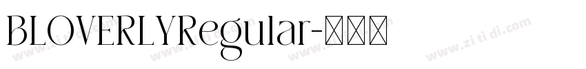 BLOVERLYRegular字体转换