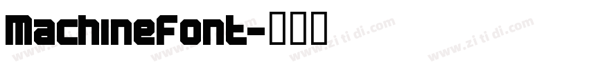 MachineFont字体转换
