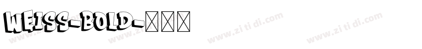 weiss-bold字体转换