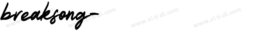 breaksong字体转换