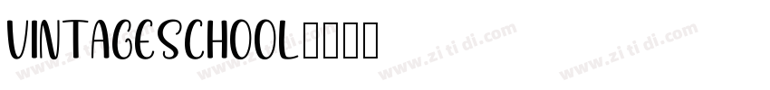 VintageSchool字体转换