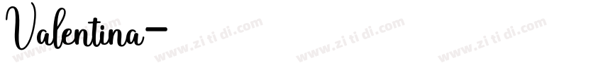 Valentina字体转换