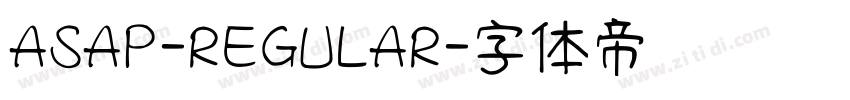 ASAP-REGULAR字体转换