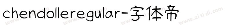 chendolleregular字体转换
