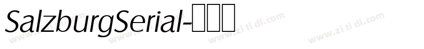 SalzburgSerial字体转换