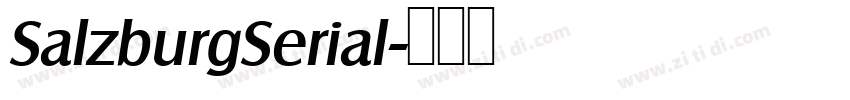 SalzburgSerial字体转换