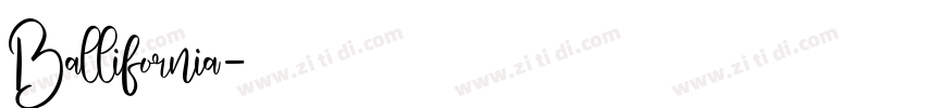 Ballifornia字体转换