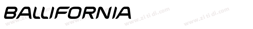 Ballifornia字体转换