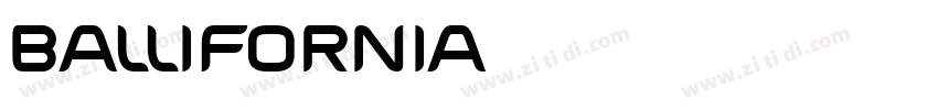 Ballifornia字体转换