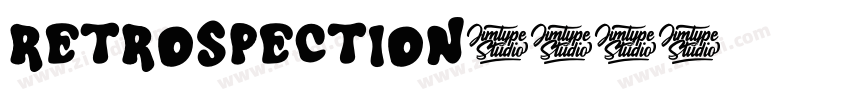 Retrospection字体转换
