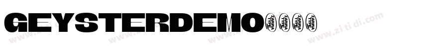 GeysterDEMO字体转换