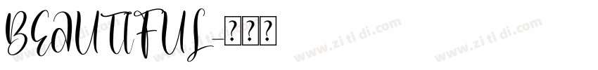 BEAUTIFUL字体转换