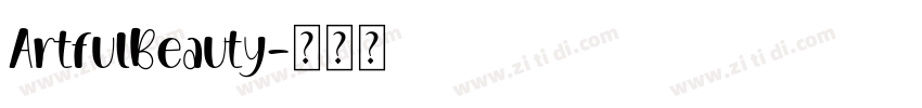 ArtfulBeauty字体转换
