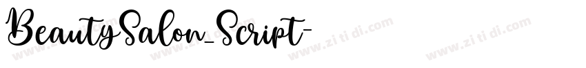 BeautySalon_Script字体转换 BeautySalon_Script字体转换