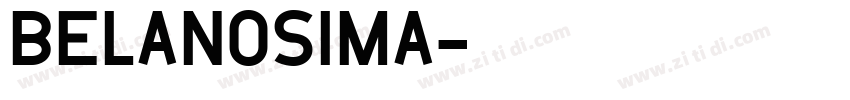 Belanosima字体转换