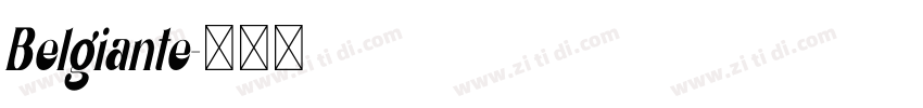 Belgiante字体转换