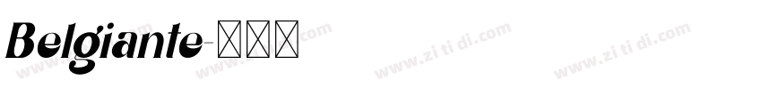 Belgiante字体转换