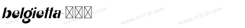 belgietta字体转换