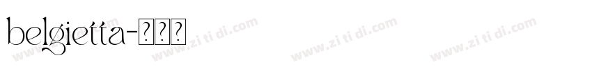 belgietta字体转换
